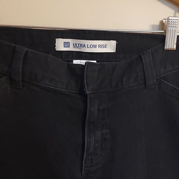 GAP Ultra Low Rise Flare Bottom Jeans 12 but fit like a 10 - Picture 3 of 6